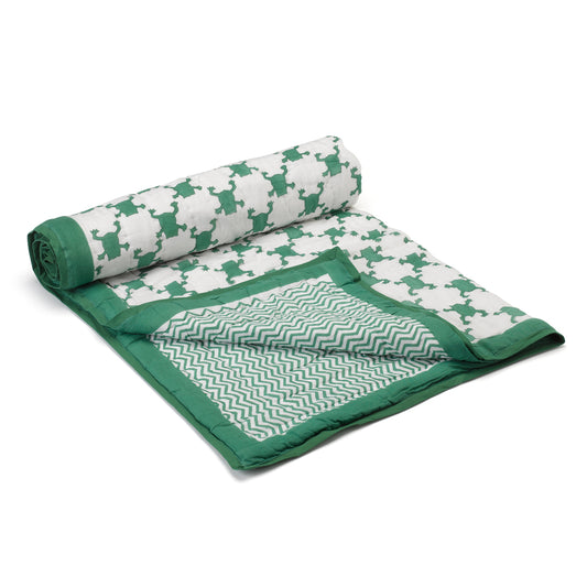 Frog Quilted Blanket