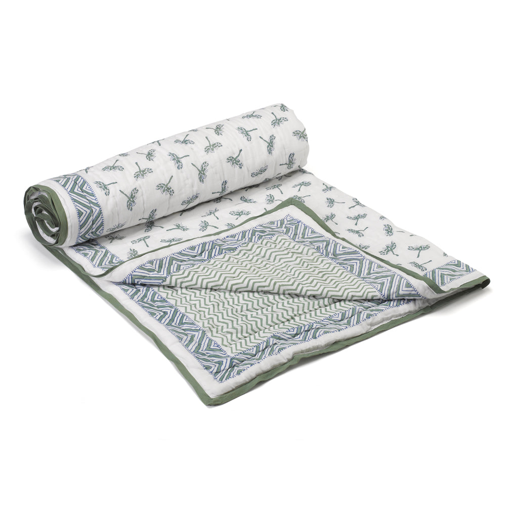 Dragonfly Quilted Blanket