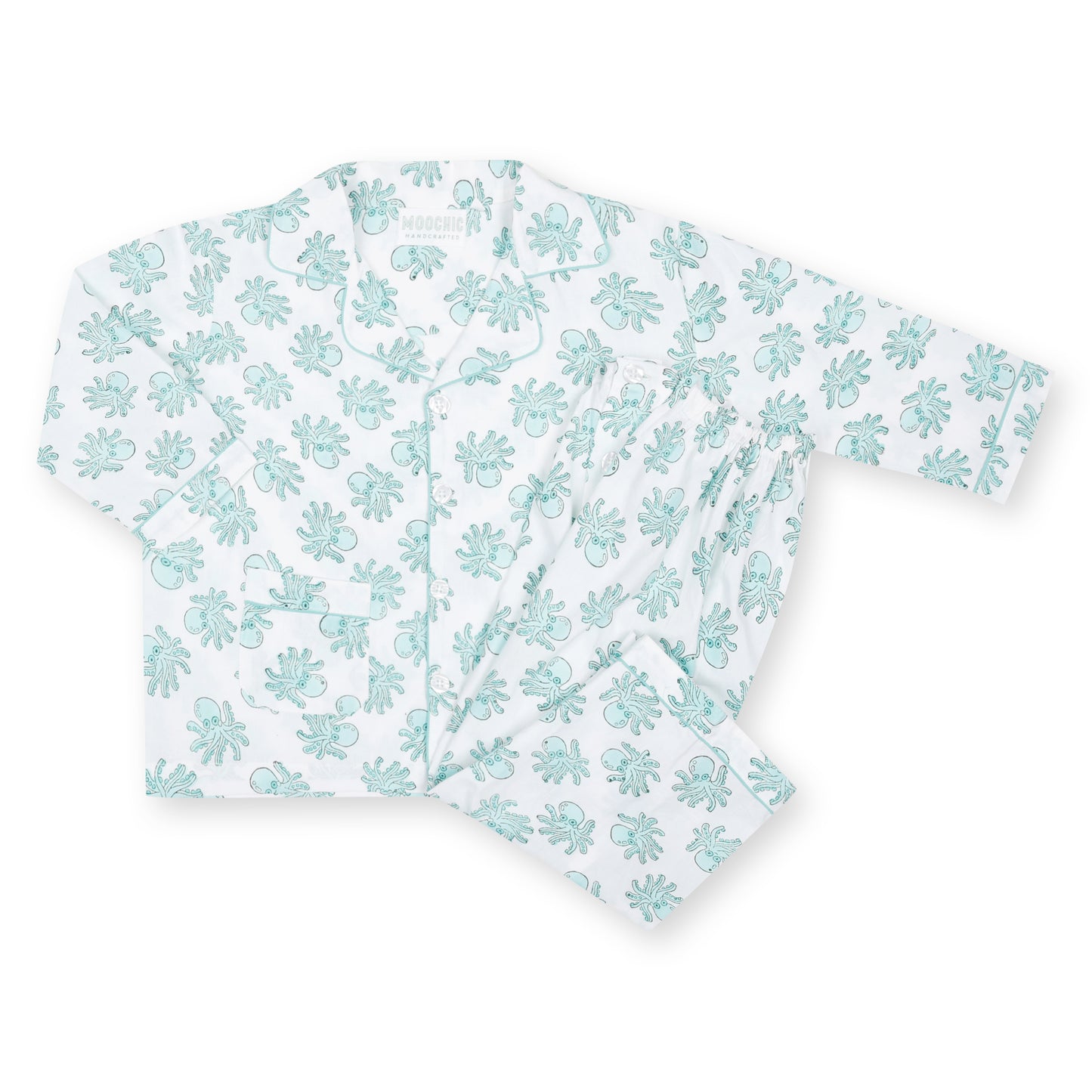 Blue Octopus Children's Pyjamas