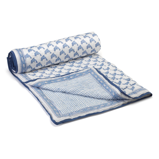 Dolphin Quilted Blanket