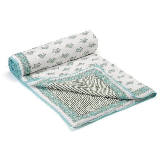 Turtle Quilted Blanket
