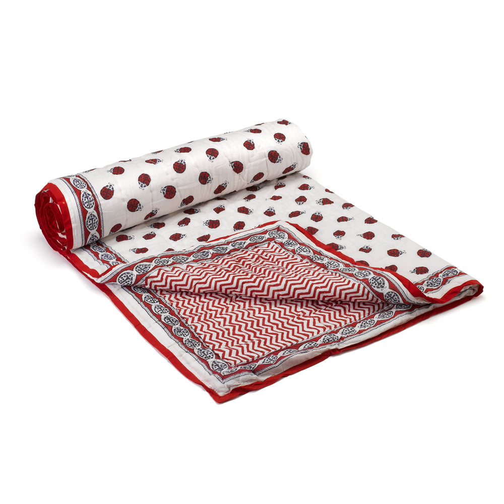 Ladybird Quilted Blanket